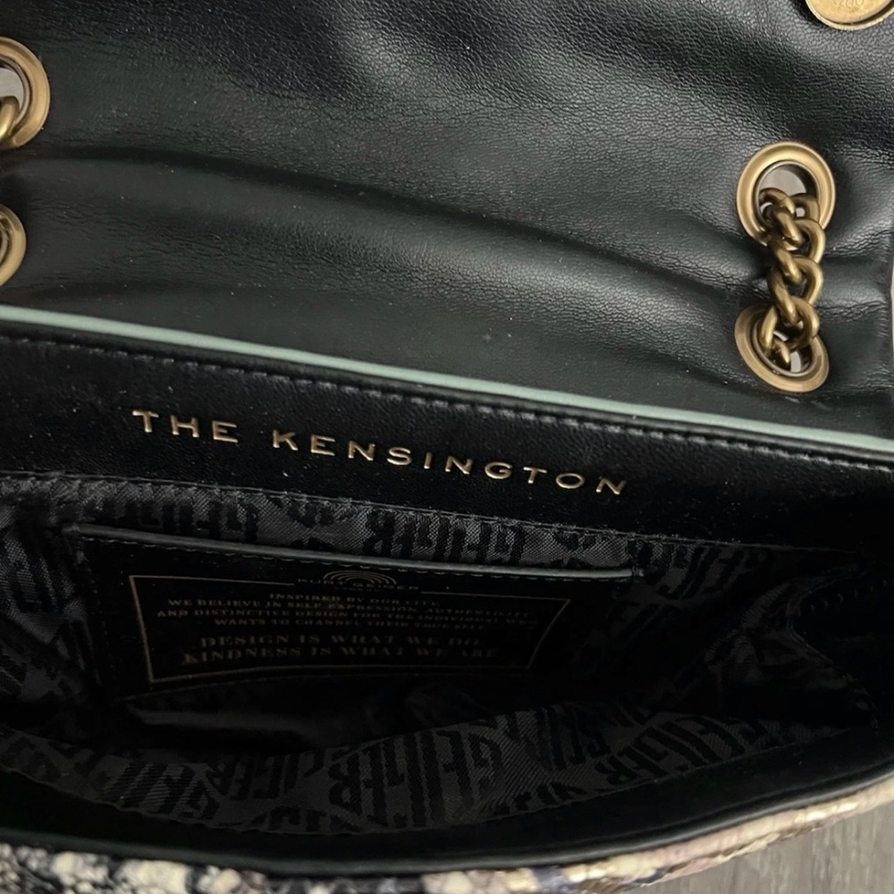 Kurt Geiger Mini Kensington X Multicolor Snake Print Shoulder Bag - Picture 7 of 11